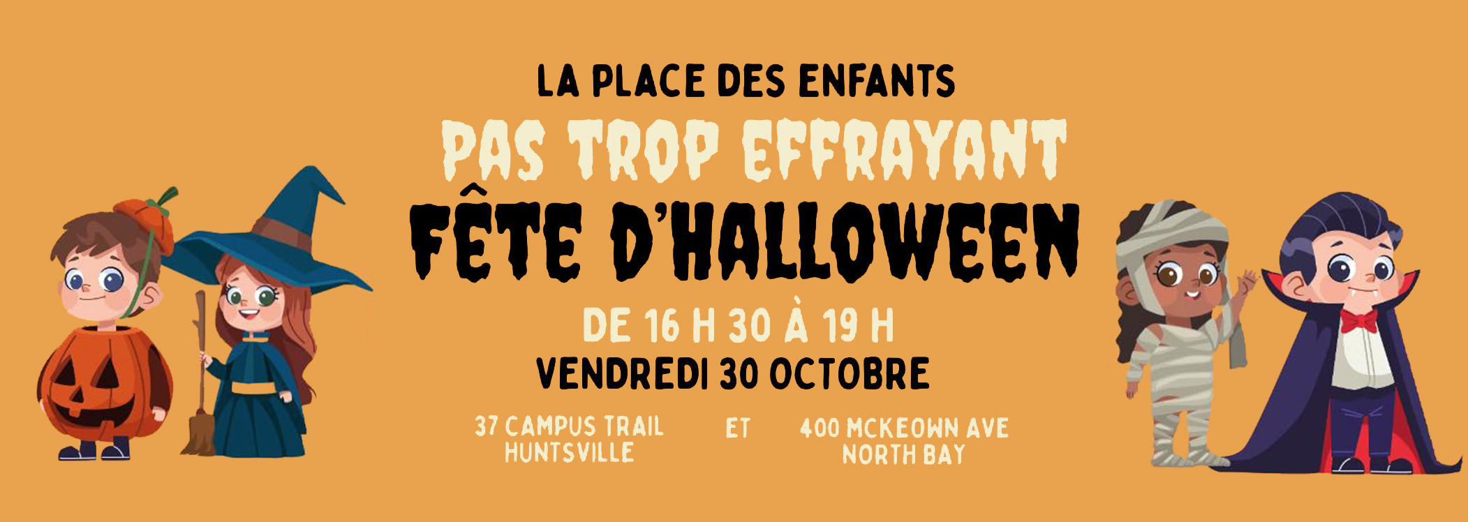 Pas trop effrayant Fête d’Halloween 2026